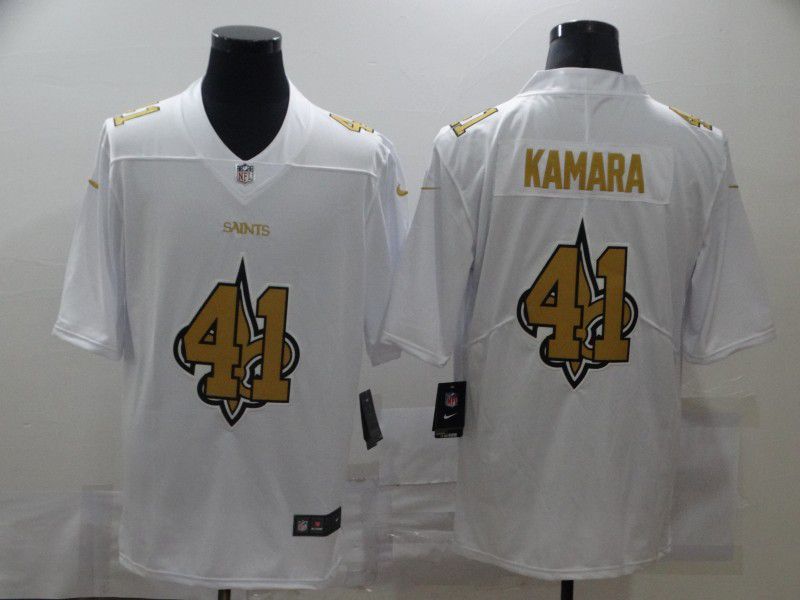 Men New Orleans Saints #41 Kamara White shadow 2020 NFL Nike Jerseys
